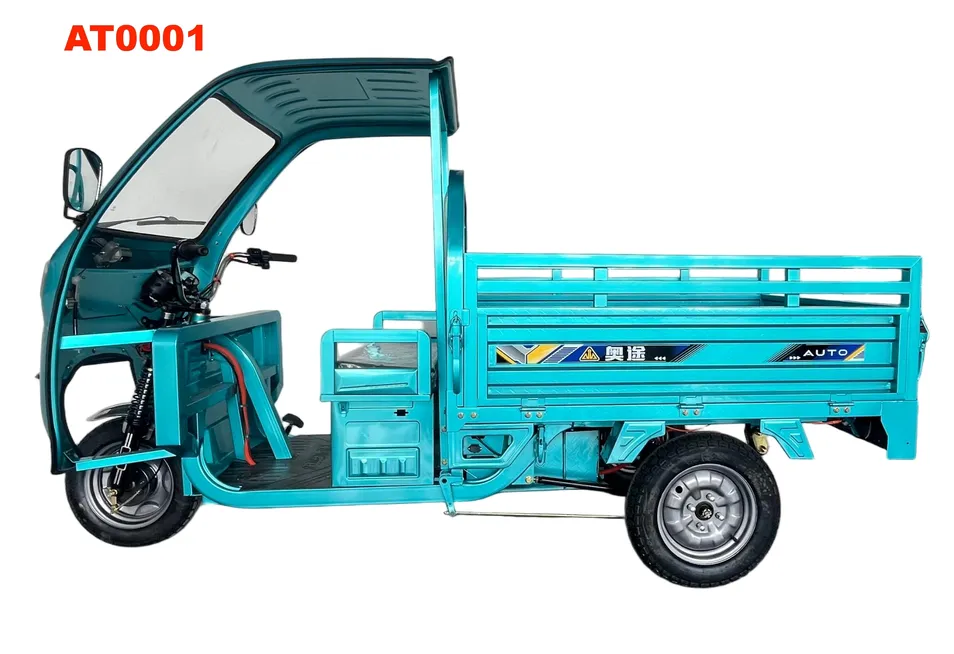 Electric Cargo Tricycle 3 Wheeler Electric Tricycle with Simple Canopy for Daily Transport Trike 60V 1000W 500kg Factory Direct - detail 2