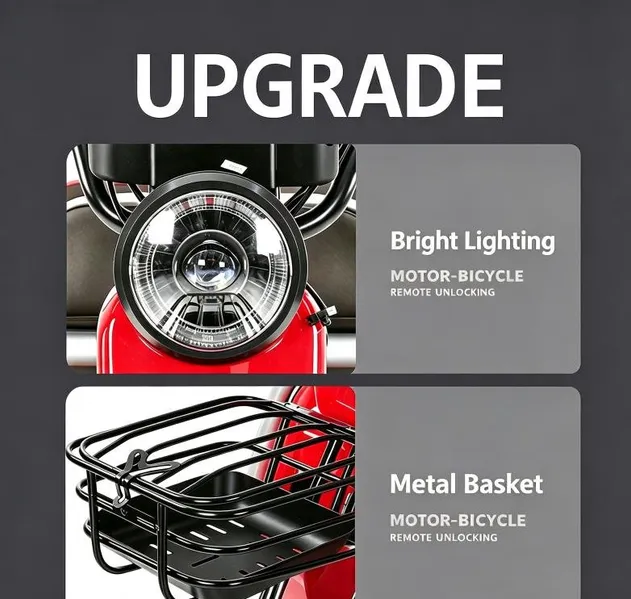 Stylish Electric Cargo Tricycle for Transporting Goods and Passengers - detail 2