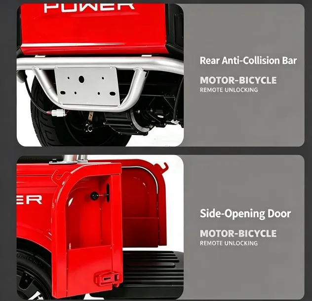 Stylish Electric Cargo Tricycle for Transporting Goods and Passengers - detail 5