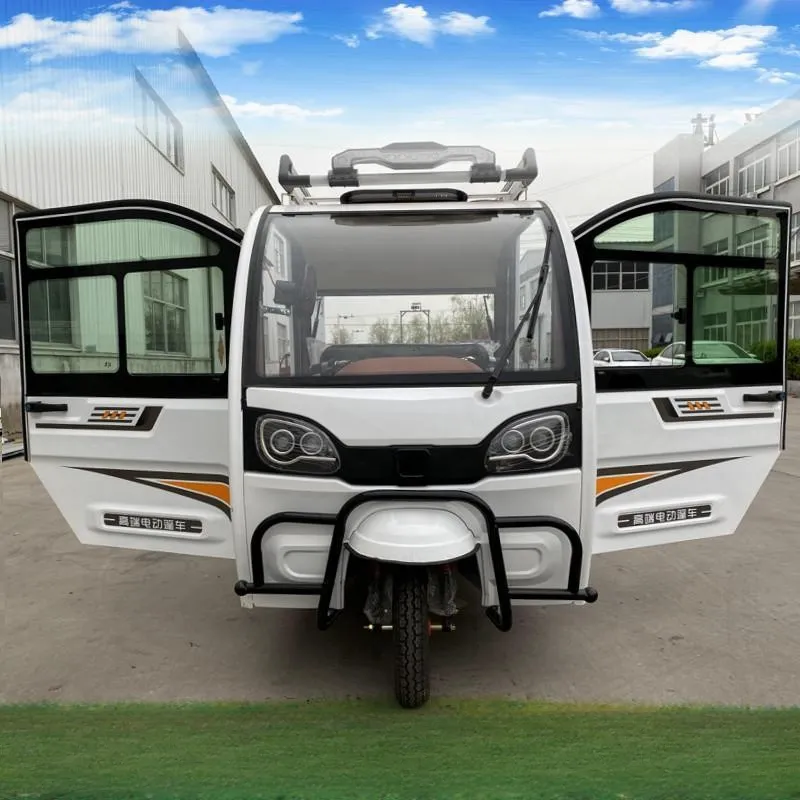 Maintenance-Free 800W Closed Solar Electric Cargo Trike Adult Electric 3 Wheel Cargo Van Tricycle Closed Body Pickup Truck - detail 9