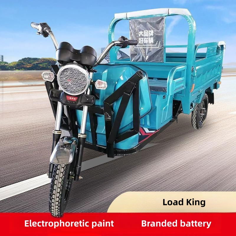 Good Hill Climbing Ability Wholesale 1000W 48V Electric Cargo Tricycle Motorized Open Body Self Dump Electric Vehicle for Delivery - Image 5