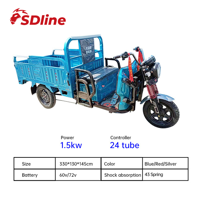 Electric Tricycle High Quality Motor Cargo Trike - Image 6