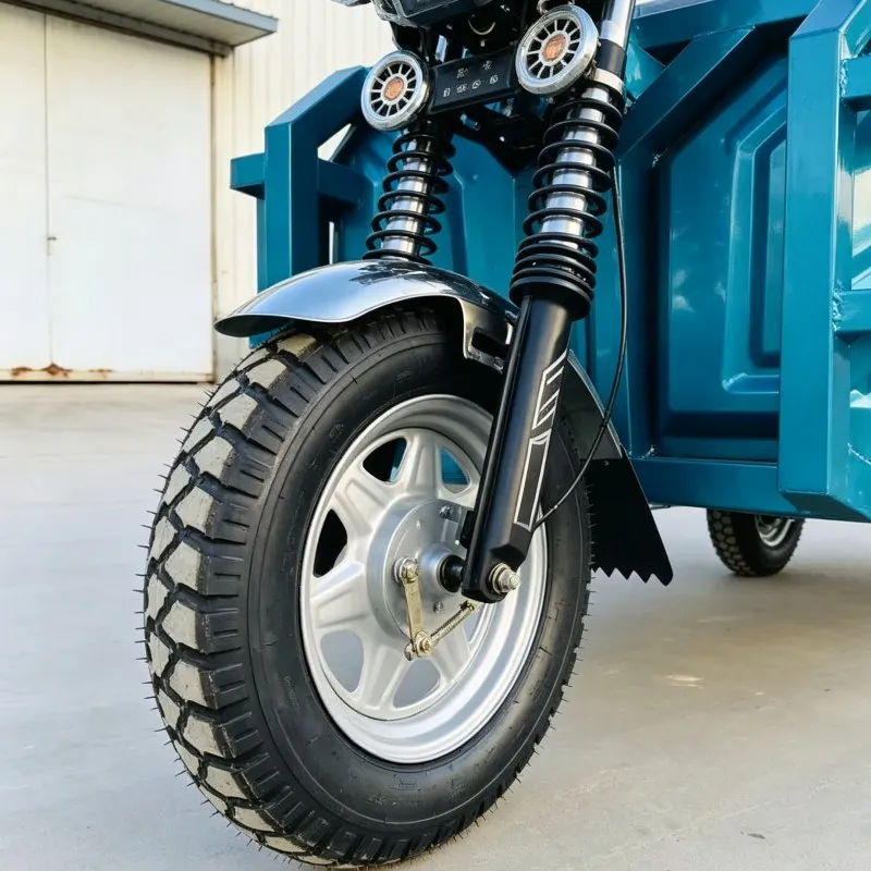 Front and Rear Disc Brake Multi-Functional Cargo-Passenger Electric Tricycle for Carrying Goods - detail 3