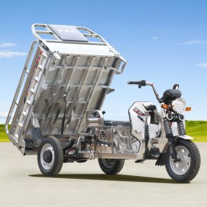 Factory Stainless Steel Electric Cargo Tricycle, Rustproof Three Wheel Transport Tricycle