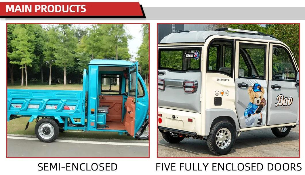 Factory Stainless Steel Electric Cargo Tricycle, Rustproof Three Wheel Transport Tricycle - detail 4