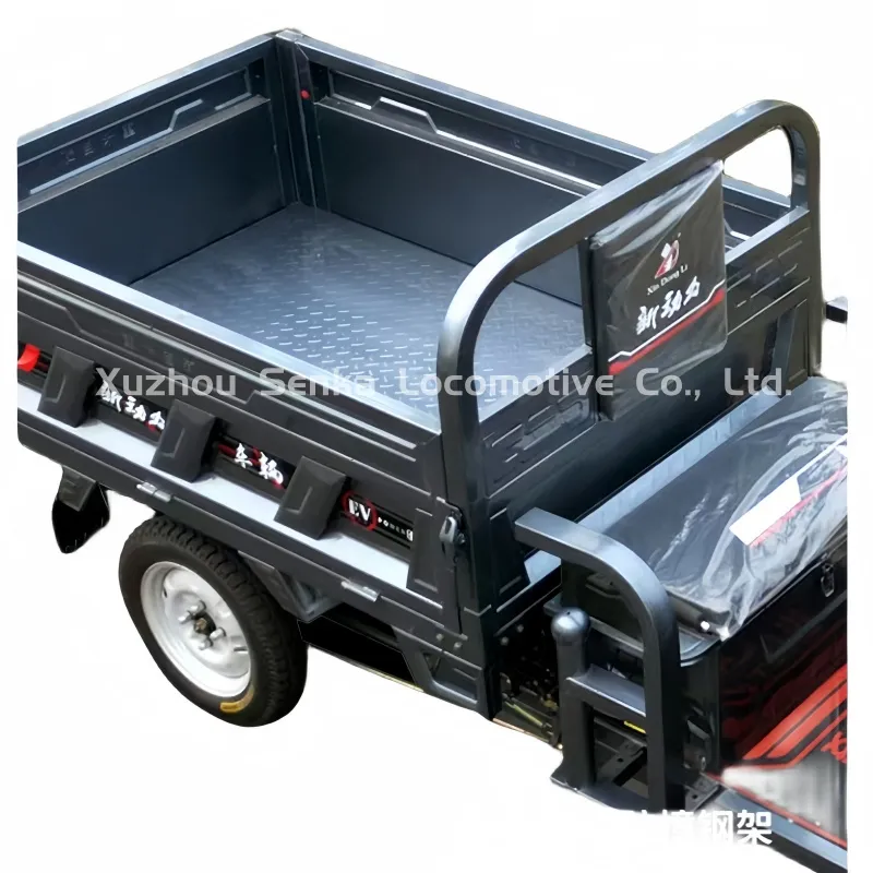 Senka 2026 Hot Hydraulic Self-Unloading Electric Three-Wheeled Open Body Cargo Tricycle - detail 14