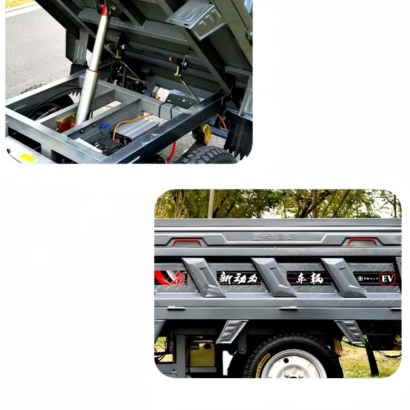 Senka 2026 Hot Hydraulic Self-Unloading Electric Three-Wheeled Open Body Cargo Tricycle - detail 15