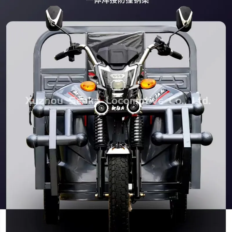 Senka 2026 Hot Hydraulic Self-Unloading Electric Three-Wheeled Open Body Cargo Tricycle - detail 17
