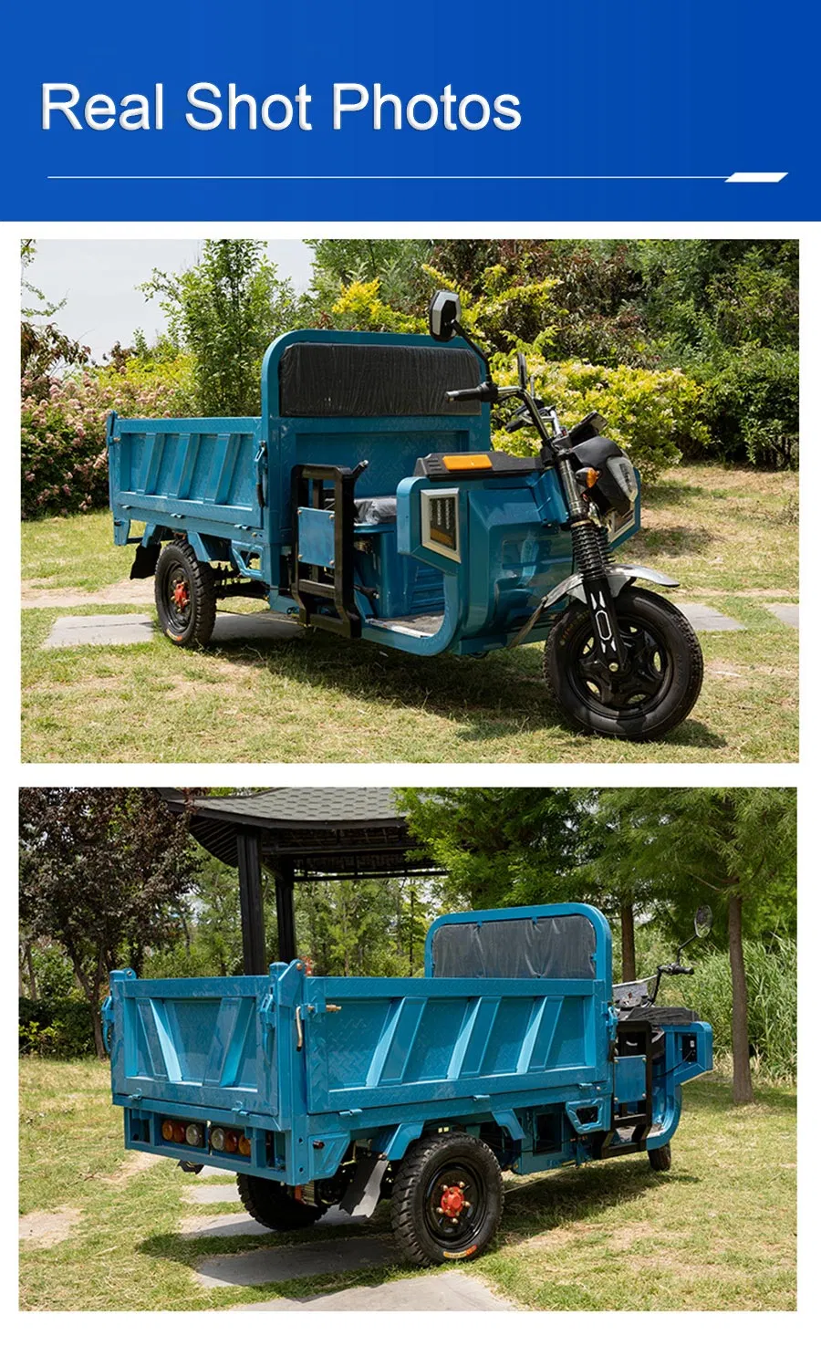 Adult Farm Coc Cargo Chinese Freestyle Electric Loader Tricycles Charge 45 Km/H - detail 7