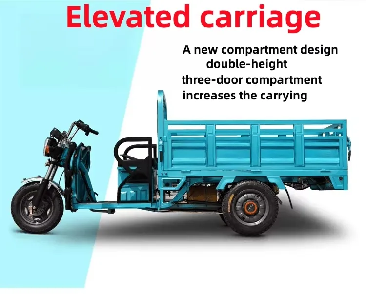 Factory Outlet Dual Use of Passenger and Freight Cabin Cargo Tricycle Cheap Electric Tricycle Bike - detail 5