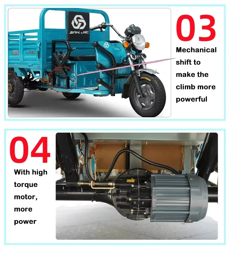 Factory Outlet Dual Use of Passenger and Freight Cabin Cargo Tricycle Cheap Electric Tricycle Bike - detail 7