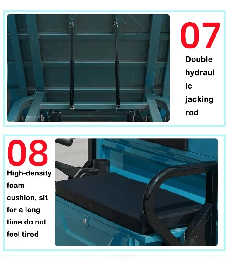 Factory Outlet Dual Use of Passenger and Freight Cabin Cargo Tricycle Cheap Electric Tricycle Bike - detail 9