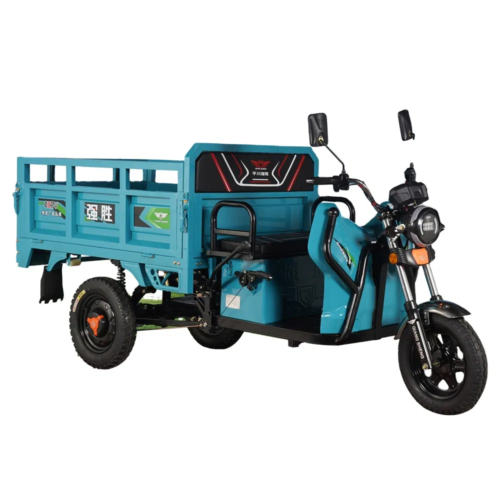 Powerful 1500W 60V Loading 1000kg Cargo Electric Tricycle with Open Cabin Used in Farm Electric Trike China Manufacture - Image 3