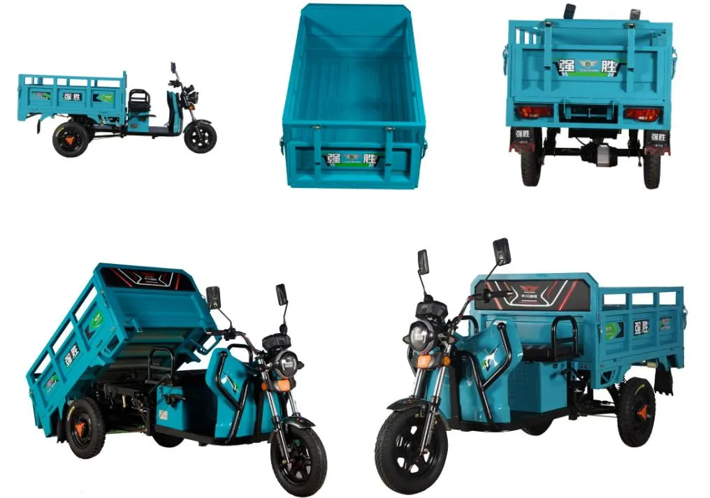 Powerful 1500W 60V Loading 1000kg Cargo Electric Tricycle with Open Cabin Used in Farm Electric Trike China Manufacture - detail 4