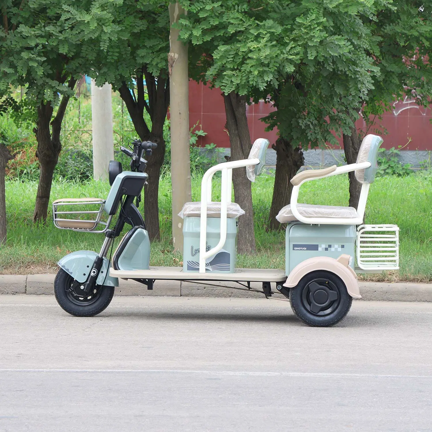 Community Patrol / Street Vending Electric Tricycle, Cargo Racks, 600W Power - Image 3