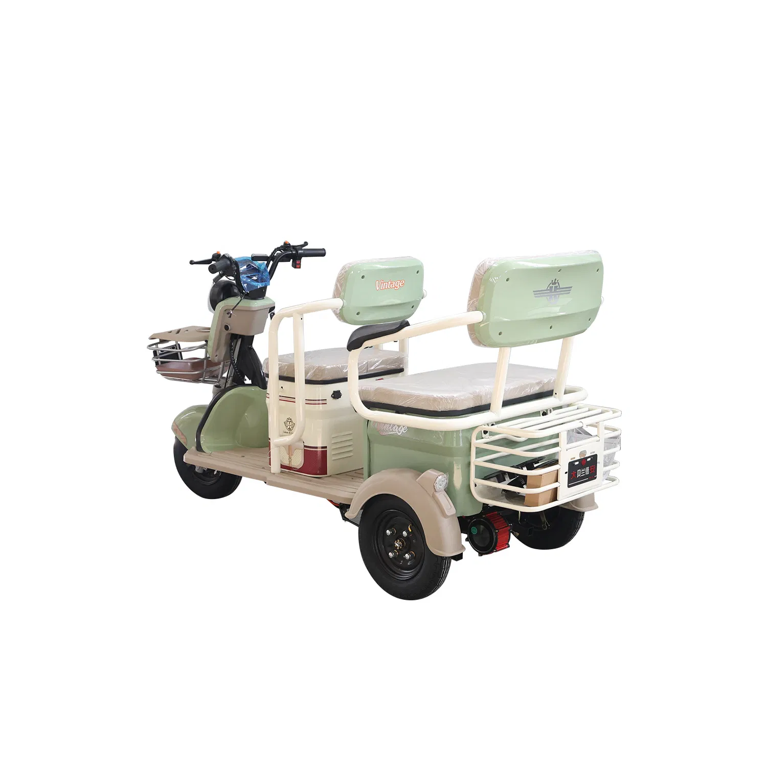 Community Patrol / Street Vending Electric Tricycle, Cargo Racks, 600W Power - Image 5