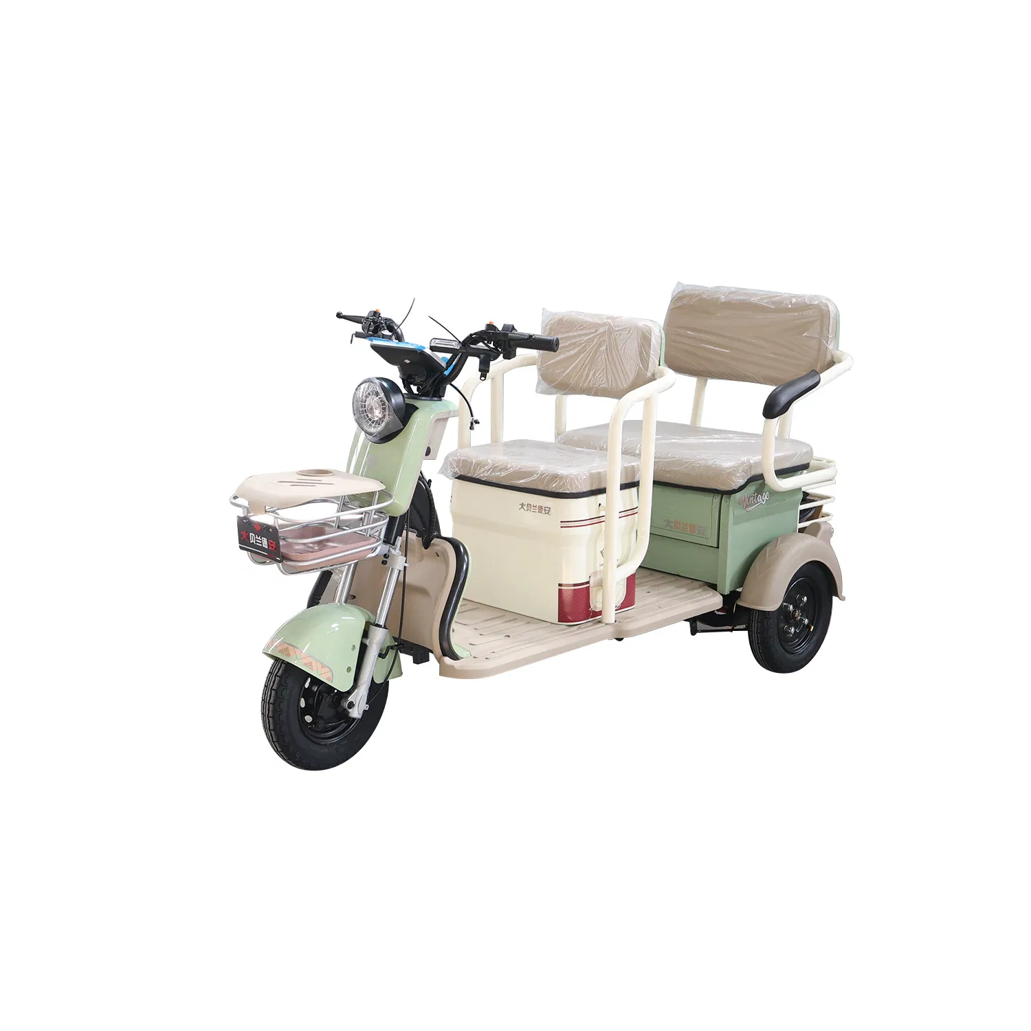 Community Patrol / Street Vending Electric Tricycle, Cargo Racks, 600W Power - Image 6