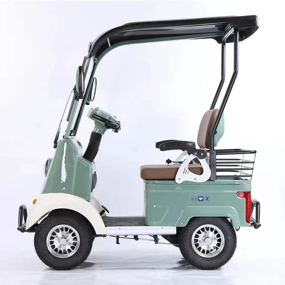 1000W Electric 4-Wheel Cargo Cart E-Tricycle with Roof - Image 5