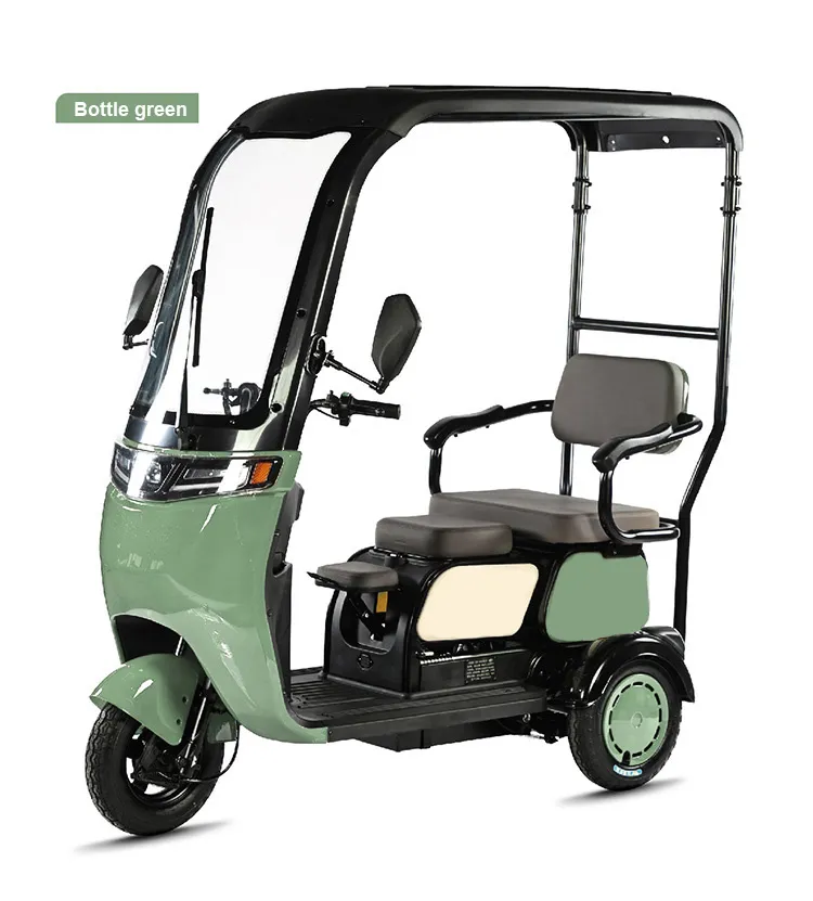 Tricycles Electric Cargo Used for Mini Motorcycle Gas Nigeria 3 Wheel Passengers to Pedales with Freezer Motorized E Tricycle - detail 12