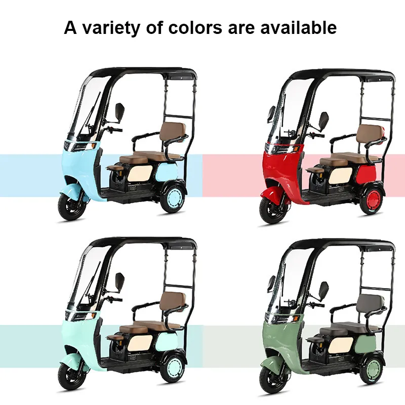 Tricycles Electric Cargo Used for Mini Motorcycle Gas Nigeria 3 Wheel Passengers to Pedales with Freezer Motorized E Tricycle - detail 14