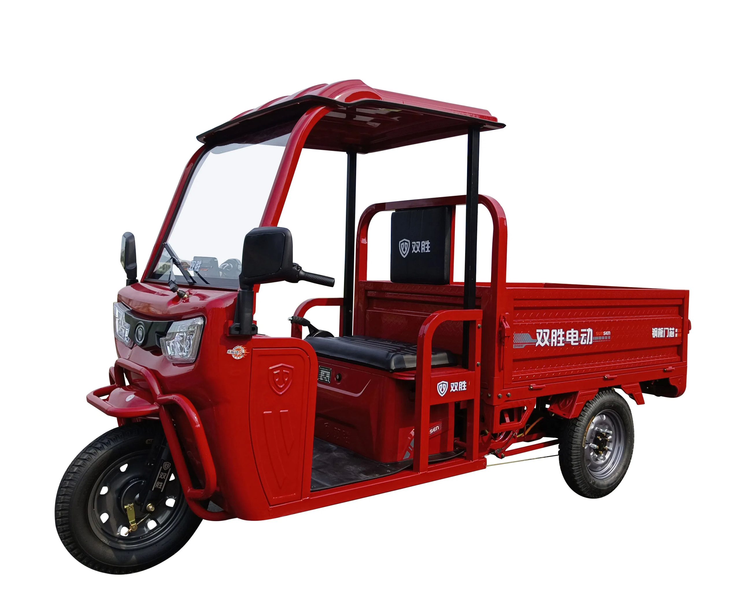Wholesale Electric Cargo Tricycle 60V Steel Frame Open Cab Adult Passenger Tricycle Cheap Three Wheel Electric Tricycle for Adults - Image 5