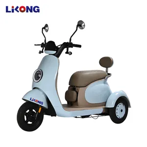 EU Standard Cheap Cargo Ebicycle 3-Wheel Electric Tricycle with Adjustable-Seats for Passenger - detail 16