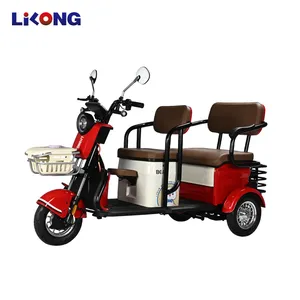 EU Standard Cheap Cargo Ebicycle 3-Wheel Electric Tricycle with Adjustable-Seats for Passenger - detail 17