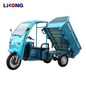 Three Wheel Motor Electric Tricycle with Cargo Box 1500× 1100× 450 mm