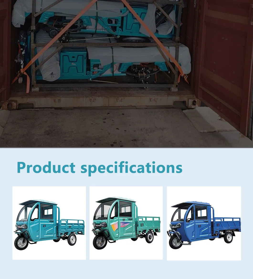 Keyu Practical Goods 48V 800W Motor Electric Cargo Tricycle Delivery for Factory - detail 7