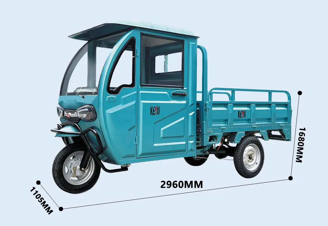 Keyu Practical Goods 48V 800W Motor Electric Cargo Tricycle Delivery for Factory - detail 8
