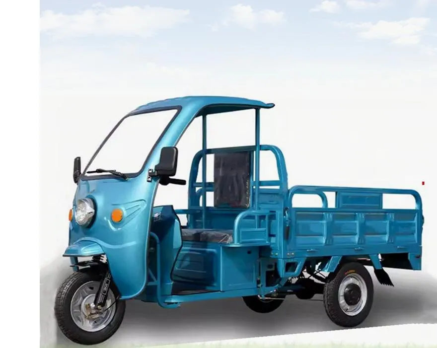 Electric Cargo Tricycle with Covered Enclosed Dump Body 3 Wheeler - detail 4