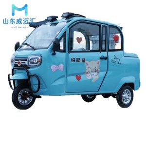 Electric Tricycle Cargo Passenger Vehicle for Pick-up Truck Use