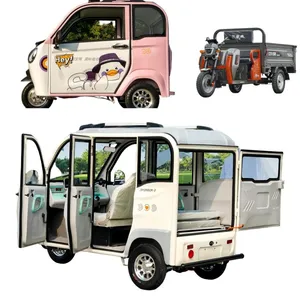 Smart Control Heavy Loading Checkered Steel Plate Steel Platform Electric Cargo Tricycle for Landscape Maintenance - detail 19