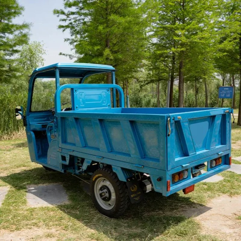 Motorized Electric Trike Passenger Cargo Tricycle Open Cabin 400kg Payload 30-50km/H Customizable Range Mileage with Semi Enclosed Cab - Image 6