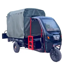 Motorized Electric Trike Passenger Cargo Tricycle Open Cabin 400kg Payload 30-50km/H Customizable Range Mileage with Semi Enclosed Cab - detail 19