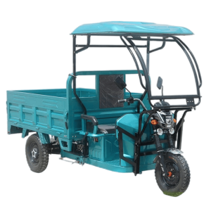 Dumptruck 70-90km 1500W Power Trike 3 Wheel Electric Cargo Tricycle Vehicle for Passenger & Agricultural Use with Dual Shock Absorption