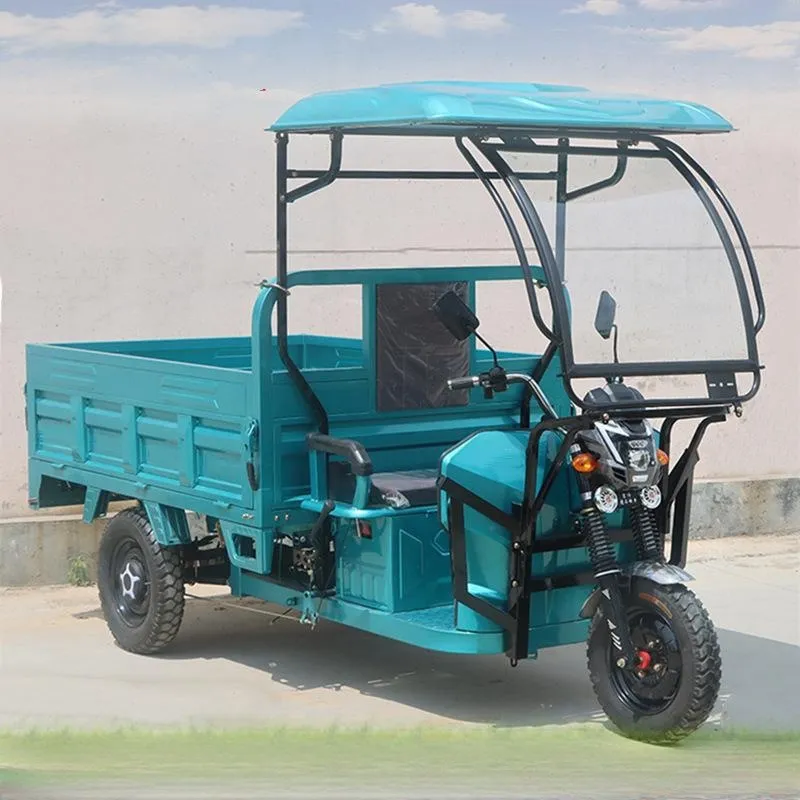 Dumptruck 70-90km 1500W Power Trike 3 Wheel Electric Cargo Tricycle Vehicle for Passenger & Agricultural Use with Dual Shock Absorption - detail 3
