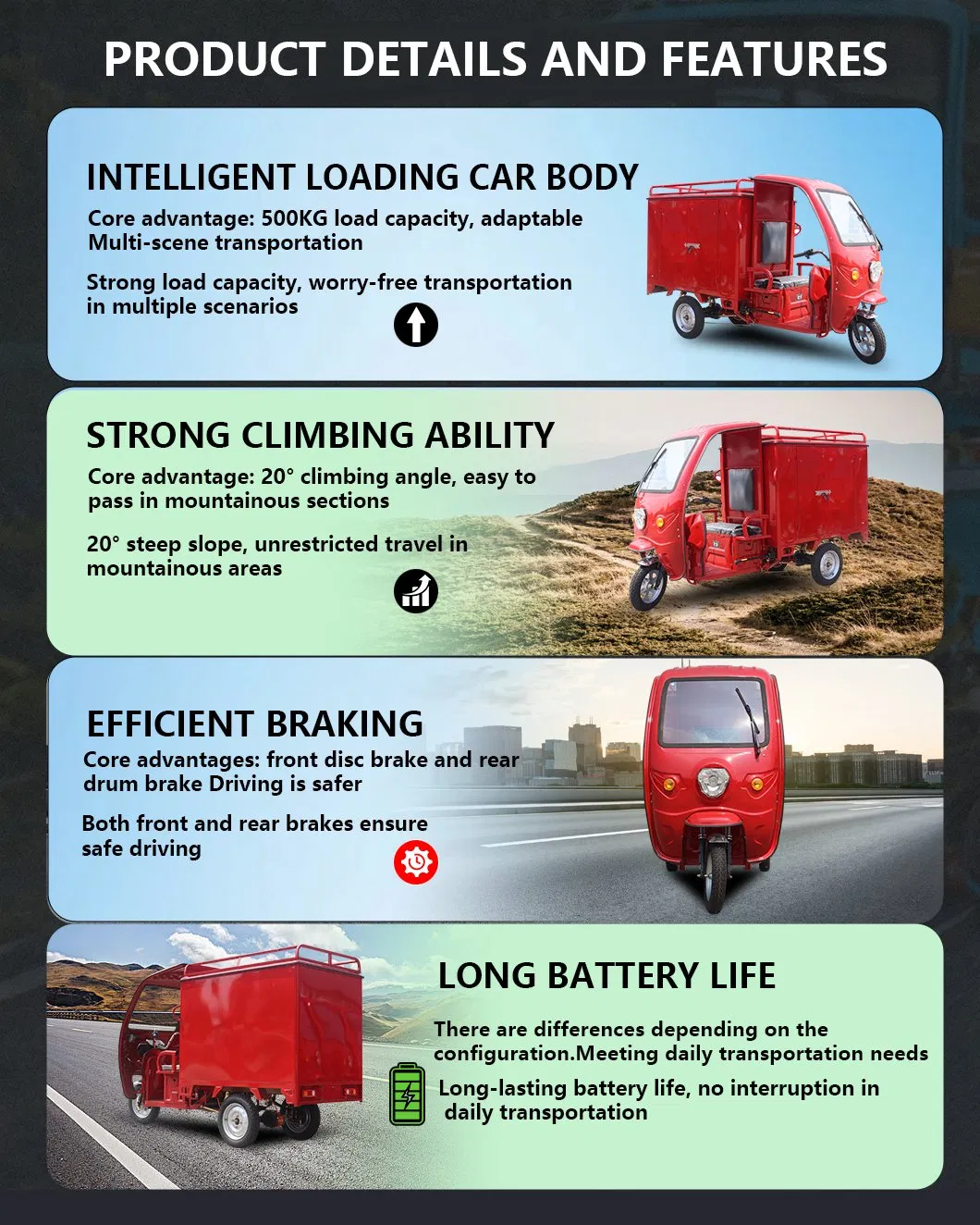 Keyu Direct Sales Closed 2 Seat Electric Tricycles Cargo for Deliver Parcels - detail 5