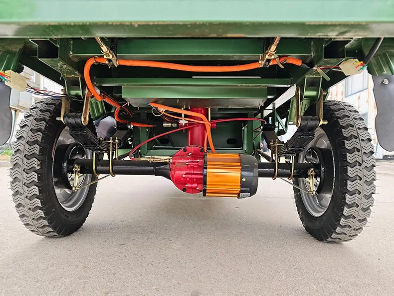 Wholesale Heavy Duty 1200W 60V 72V Open Body 160cm Cargo Box Electric Cargo Tricycle 600kg Load Shock Absorber for Farm Delivery - detail 15
