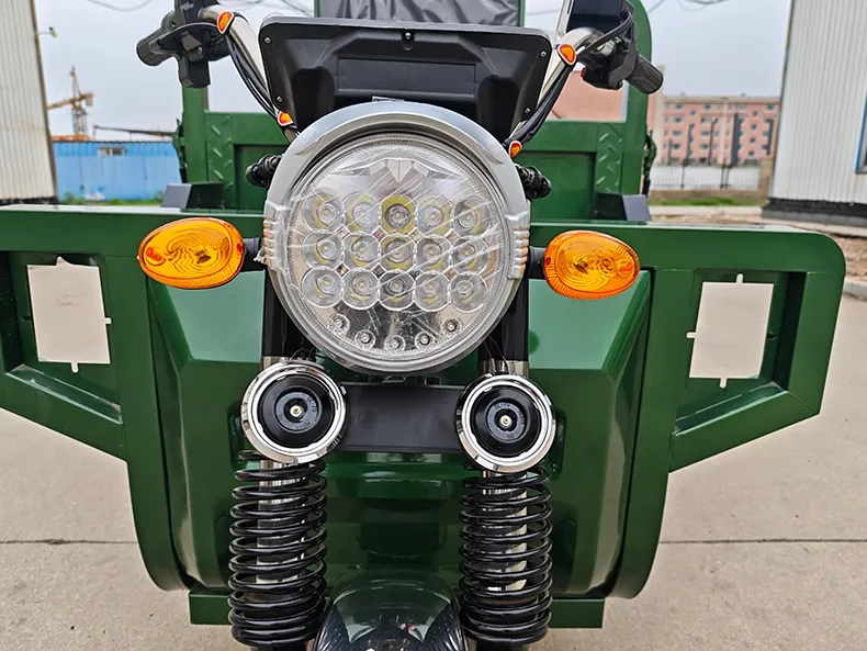 Wholesale Heavy Duty 1200W 60V 72V Open Body 160cm Cargo Box Electric Cargo Tricycle 600kg Load Shock Absorber for Farm Delivery - detail 6