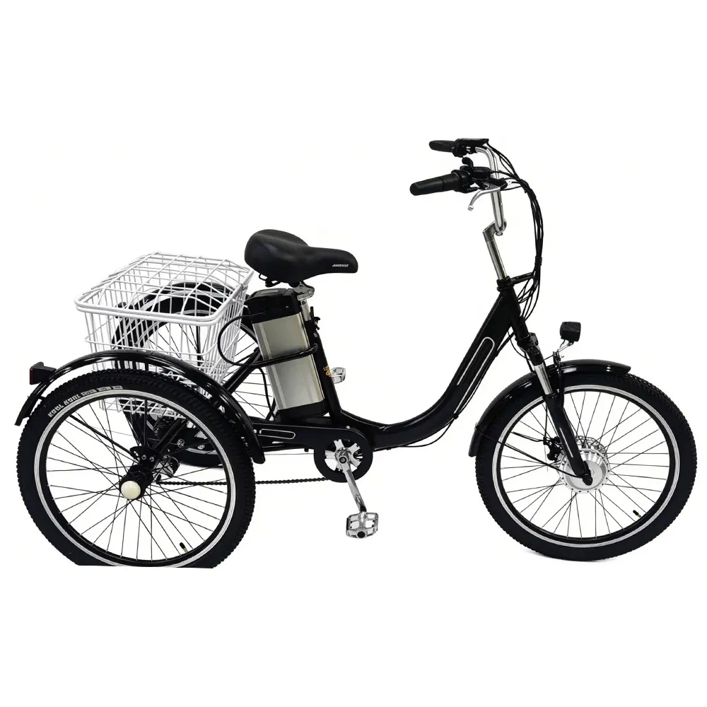 Factory Wholesale 4-Passenger Electric Tricycle/3 Wheel Electric Cargo Bike with 7-Speed Gears/Affordable Multi-Person E-Trike with Rear Basket - detail 3