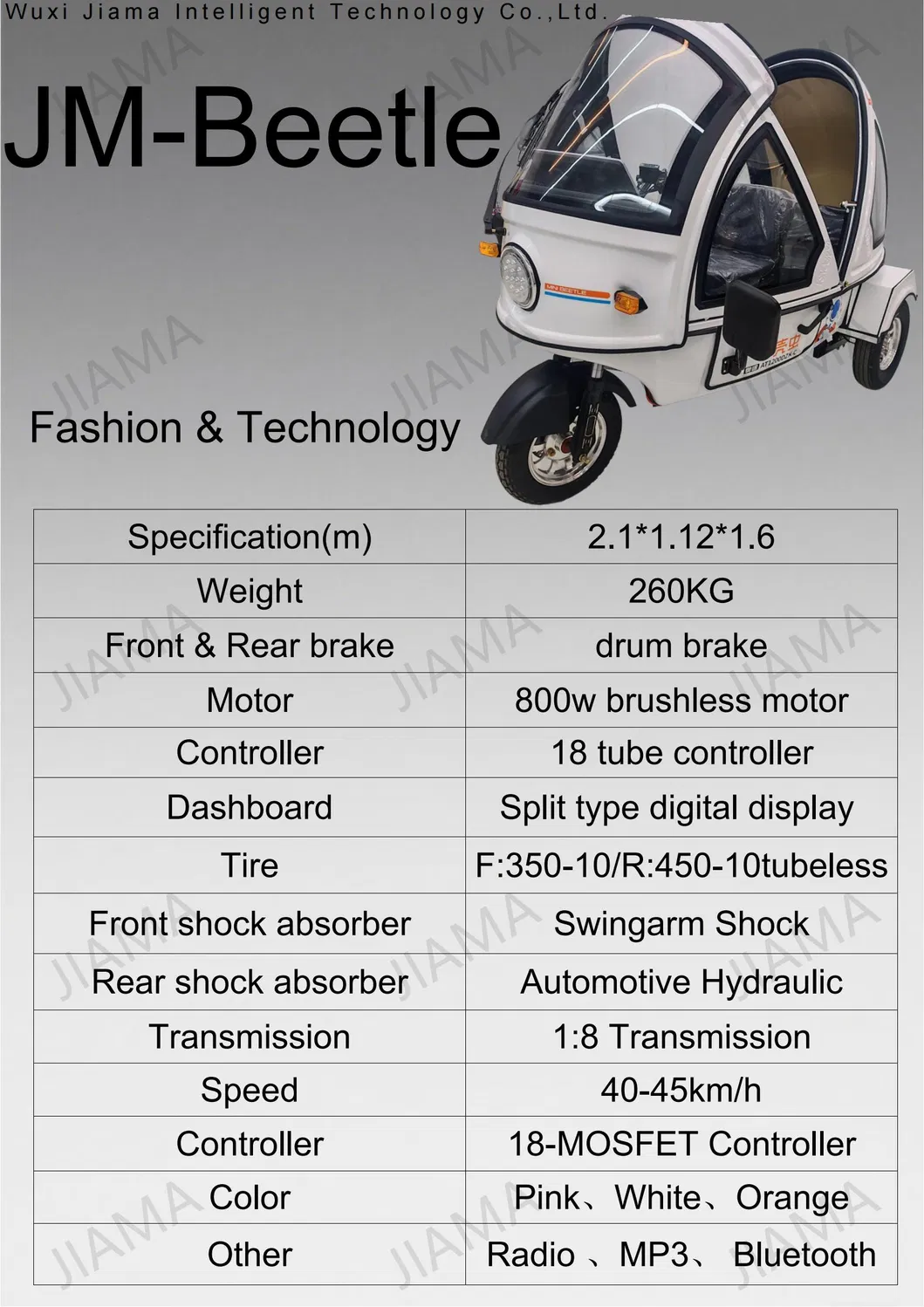 2025 Passenger and Cargo Transport 4 Wheel Electric Scooter Car New Energy Eco-Friendly for Adults Electric Tricycle - detail 9