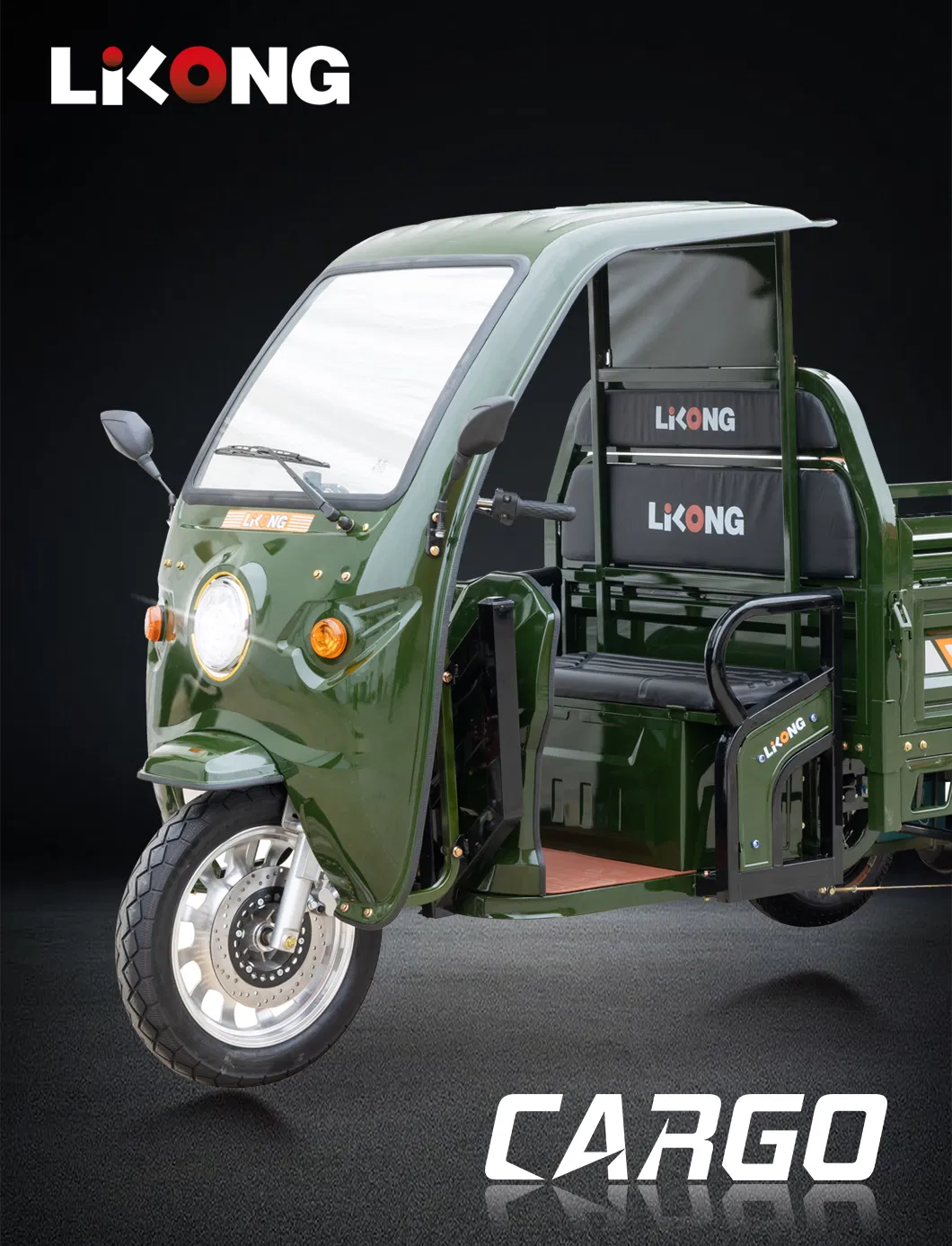EEC CE CNAS ISO Certified Battery Motorcycle 3-Wheel Electric Tricycle for Cargo - detail 1