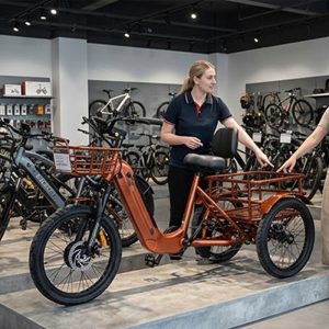 3 Wheel Electric Bicycle Electric Tricycle for Daily Errands Cargo Hauling Outdoor