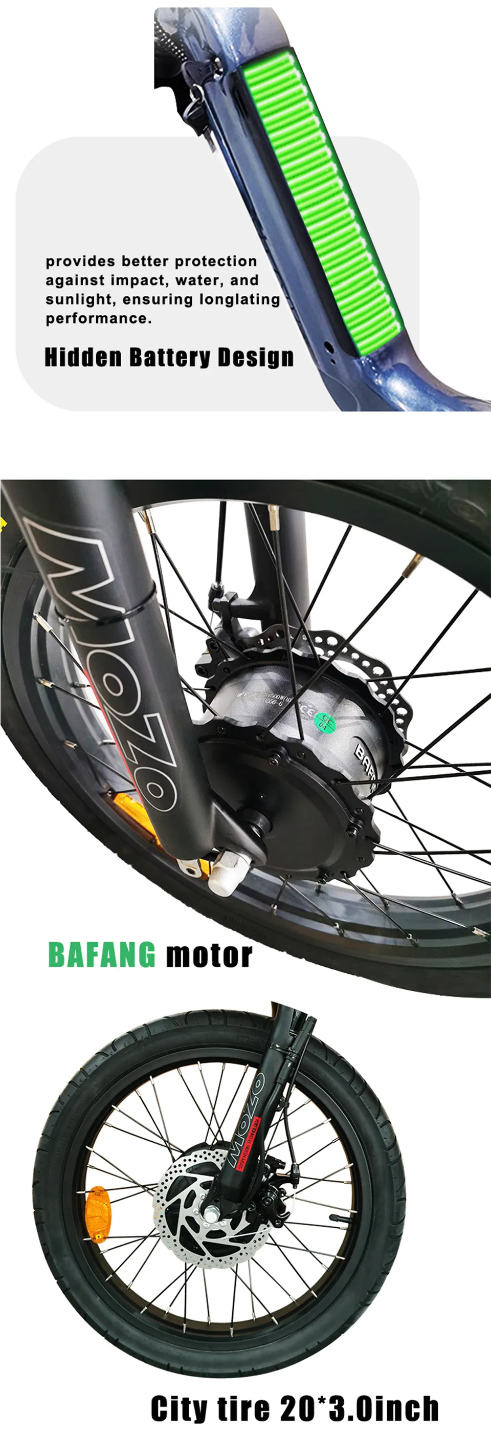 3 Wheel Electric Bicycle Electric Tricycle for Daily Errands Cargo Hauling Outdoor - detail 5