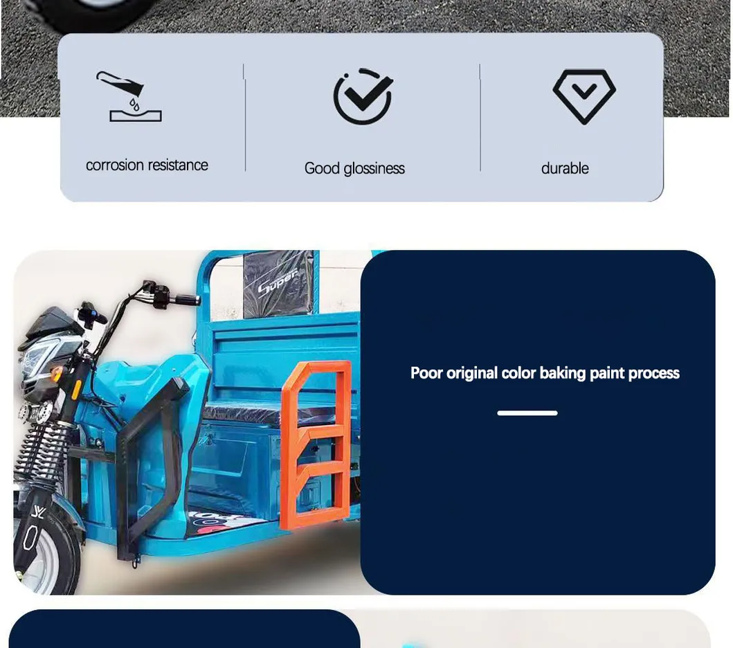 Factory Outlet Heavy Duty Cargo Electric Tricycle 1500W Cargo Tricycle Box - detail 4