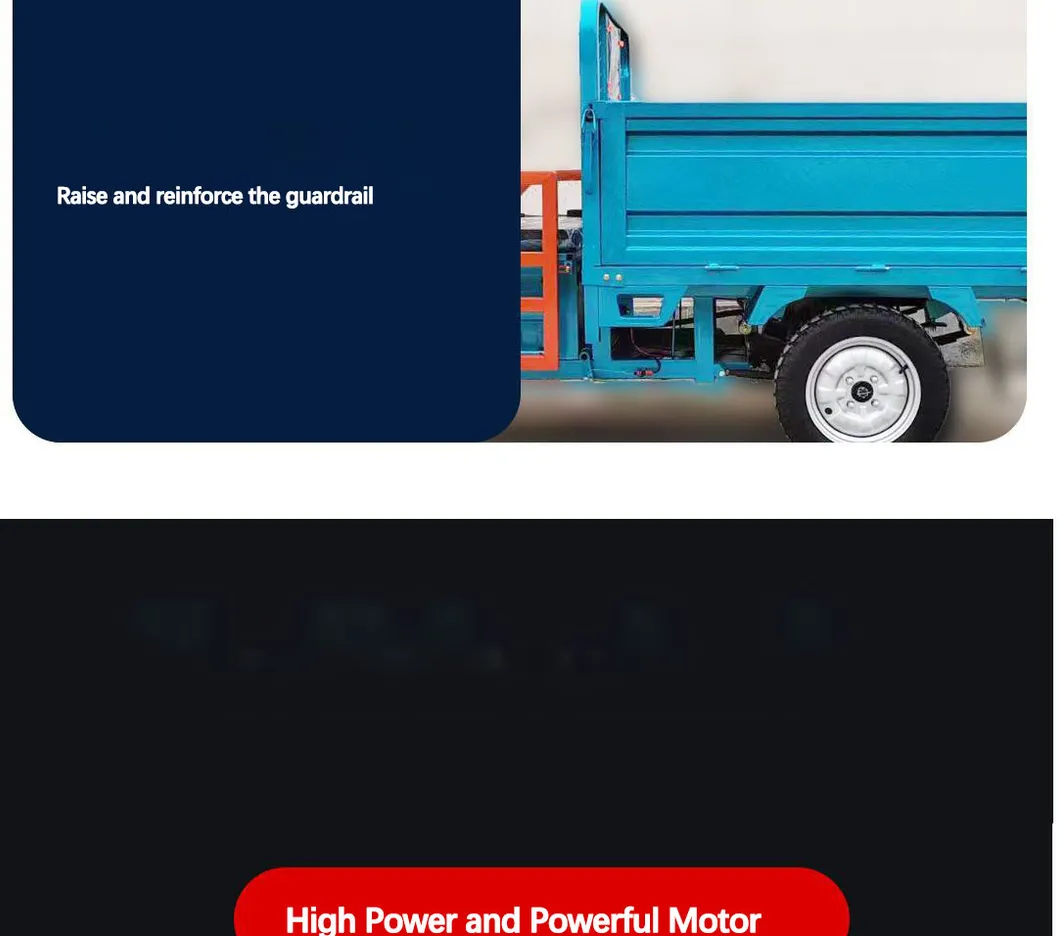 Factory Outlet Heavy Duty Cargo Electric Tricycle 1500W Cargo Tricycle Box - detail 5
