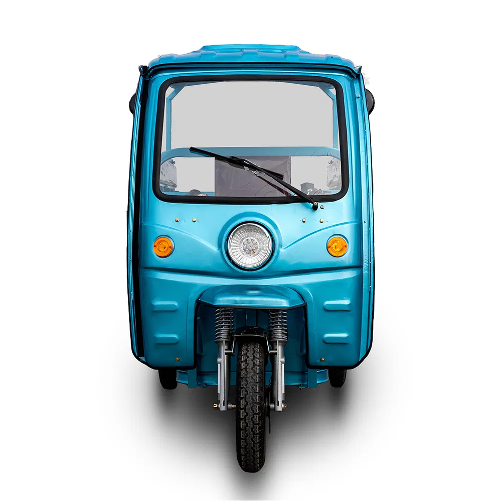 Senka Factory Direct Sales 3 Wheel Cheap EV Tuktuk Taxi Tuk Folding Seat Motorcycle 1200W Motor Electric Cargo and Passenger Tricycle with Cab - detail 8