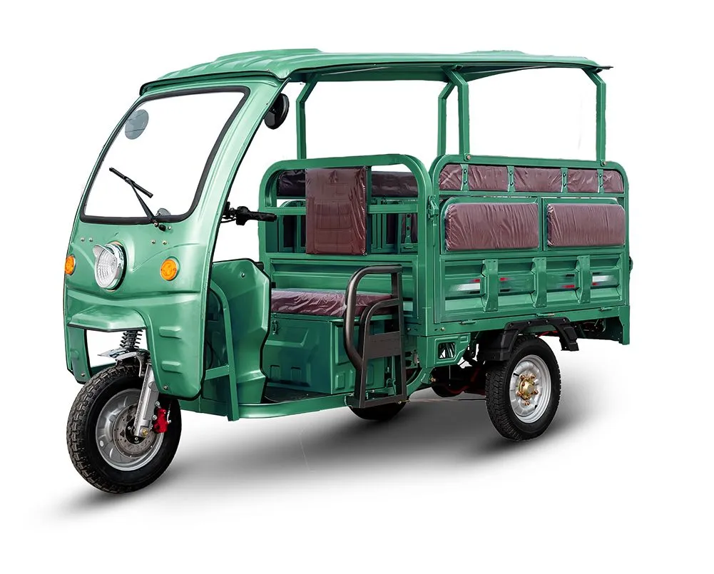 Senka Factory Direct Sales 3 Wheel Cheap EV Tuktuk Taxi Tuk Folding Seat Motorcycle 1200W Motor Electric Cargo and Passenger Tricycle with Cab - detail 10