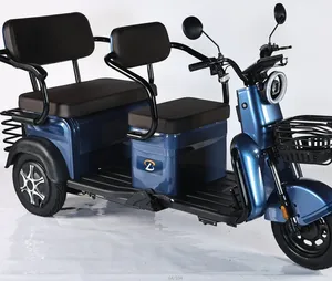 Auto Rickshaw Closed Electric 3000W 4000W 3 Wheeler Motociclet Triciclo Gasolina Tricycle Motor Pickup Cargo 3 Row Passengers Motorcycle Adult Taxi Tuk-Tuk - detail 17